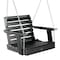 Highwood Usa Weatherly Single Seat Swing Outdoor Furniture for Patio, Backyard, Garden AD-PORW3-BKE - alternate 1